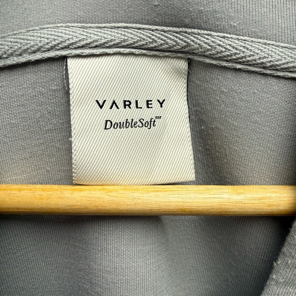 Varley Davidson Double Soft Gray Quarter-Zip Sweatshirt Size XS - Picture 5 of 7